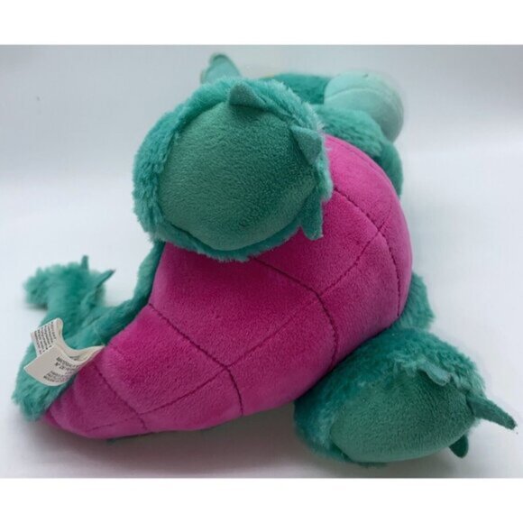 Hallmark Misty The Dragon Plush Stuffed Animal Green Pink Yellow Horns 11 inches - Picture 8 of 12
